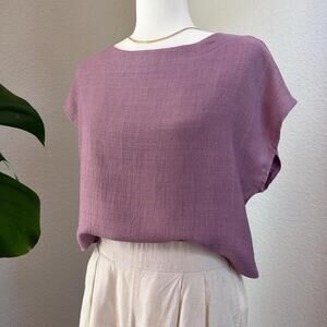 Lavender Boxy Top